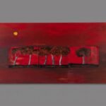 "En tierra quemada": Arte Mixto de Vanguardia sobre Tabla (120x60 cm) - 2026